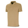 Polo BASIC beige 100% algodón. 175 gr. Manga corta MARCA