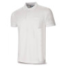 Polo BASIC blanco 100% algodón. 175 gr. Manga corta MARCA