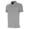 Polo BASIC gris 100% algodón. 175 gr. Manga corta MARCA