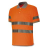 Polo Alta visibilidad de 160 gr. Manga Corta. Color naranja MARCA