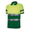 Polo Alta visibilidad amarillo/verde poliéster 160 gr MARCA