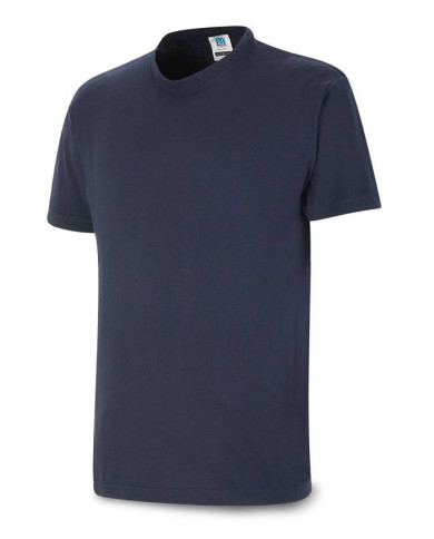 Camiseta azul marino algodón 145 gr. Manga corta MARCA