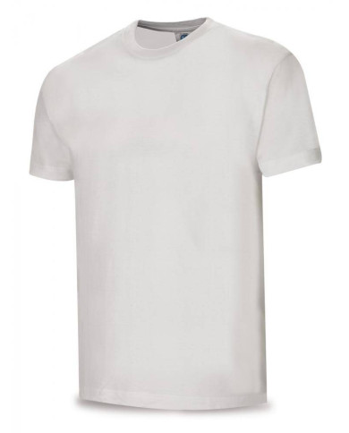 Camiseta blanca algodón 145 gr. Manga corta MARCA