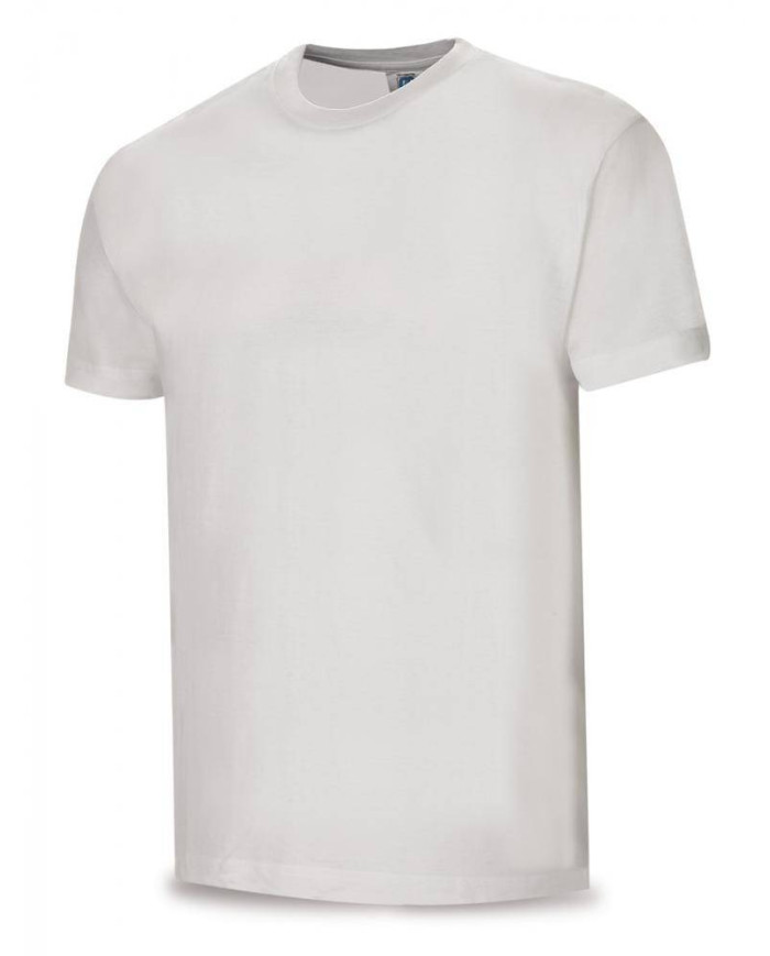 Camiseta blanca algodón 145 gr. Manga corta MARCA