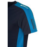 Camiseta "TÉCNICA" azul marino costado azulina poliéster 150 gr MARCA