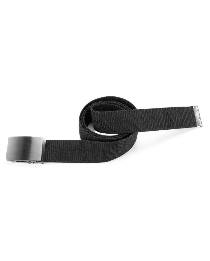 Cinturón ajustable algodón negro MARCA