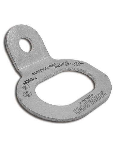 Dispositivo de anclaje para arnés o línea de vida en acero inoxidable 304. COGS.16 STEELPRO