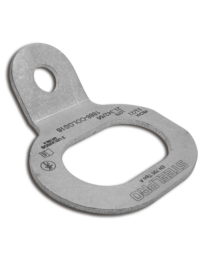Dispositivo de anclaje para arnés o línea de vida en acero inoxidable 304. COGS.16 STEELPRO