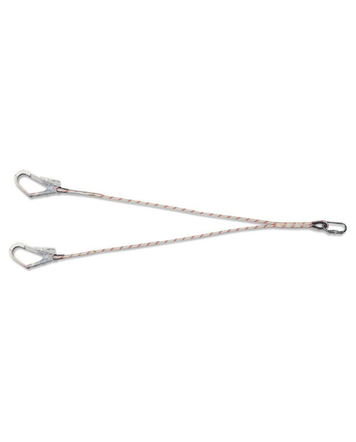 Cuerda de 1,5 metros en "Y" con mosquetones STEELPRO