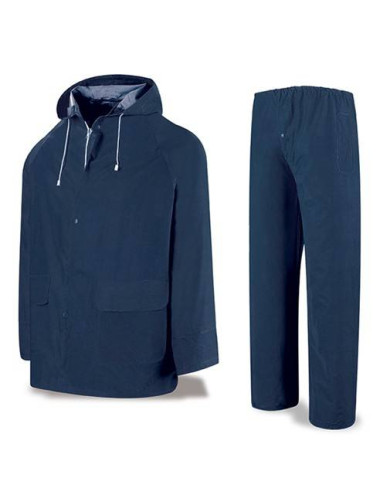 Traje de agua PVC azul marino 400 gr METEO
