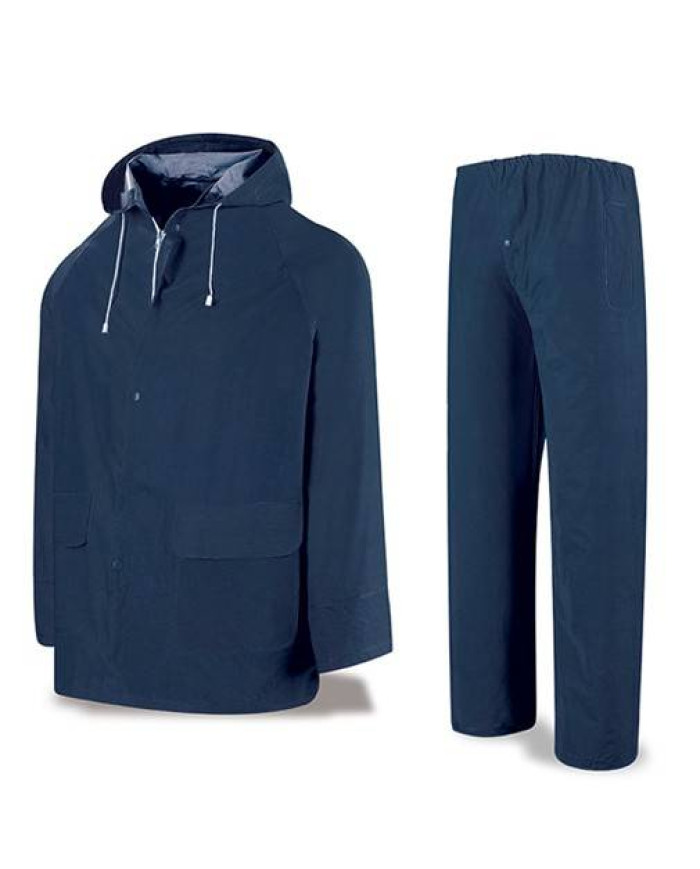 Traje de agua PVC azul marino 400 gr METEO