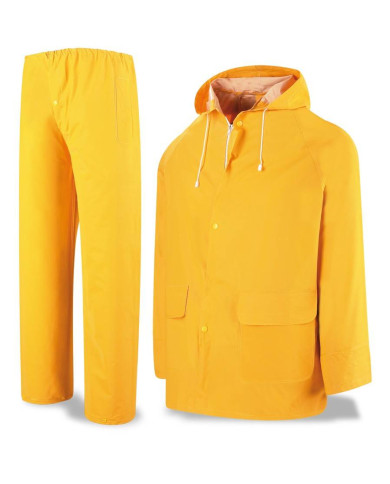 Traje de agua PVC amarillo 400 gr METEO