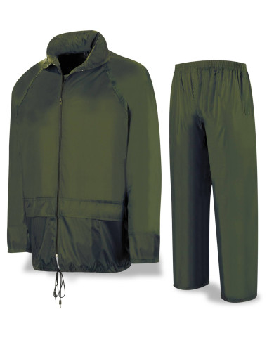 Traje de agua tipo INGENIERO Poliéster/PVC verde METEO