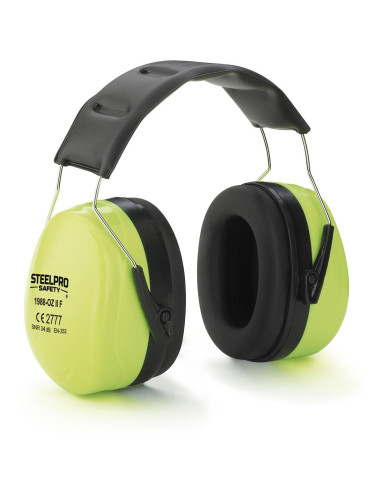Orejera STEELPRO® serie ZEN Fluor para protección auditiva con alta atenuación