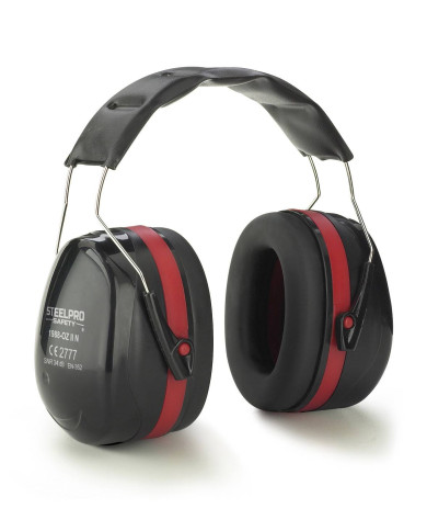 Orejera STEELPRO® serie ZEN Negra para protección auditiva con alta atenuación