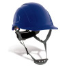 Mod. "MOUNTAIN". Casco de protección ABS cierre ruleta, arnés textil 6 puntos y barbiquejo. Color Azul STEELPRO