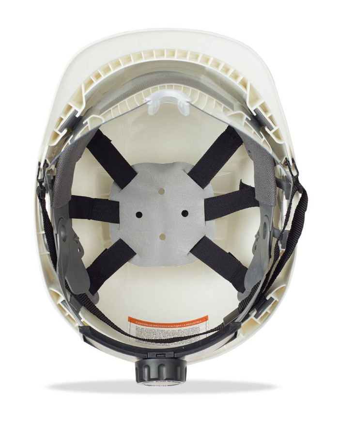 Mod. "VISION". Casco de protección para la industria eléctricamente aislante con visor retráctil cierre ruleta STEELPRO
