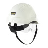 Mod. "VISION". Casco de protección para la industria eléctricamente aislante con visor retráctil cierre ruleta STEELPRO