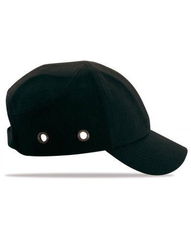 Color Negro. Mod. "BUMPER". Gorra de protección antigolpes STEELPRO