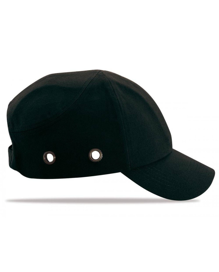 Color Negro. Mod. "BUMPER". Gorra de protección antigolpes STEELPRO