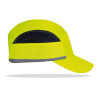 Mod. “BUMPER PRO”. Gorra de protección anti golpes con rejillas de ventilación lateral. Color Amarillo Alta Visibilidad con...
