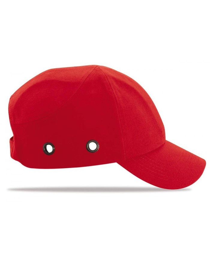 Color Rojo. Mod. "BUMPER". Gorra de protección antigolpes STEELPRO