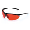 Gafa mod. "CARBON" Blue-Blocker. Gafa de montura universal, ocular naranja y patillas flexibles STEELPRO