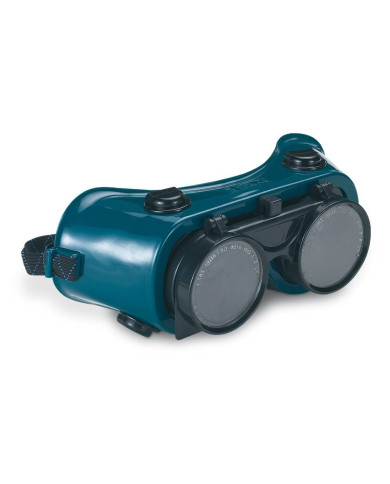 Gafa Integral Soldadura con oculares abatibles de Grado 5 y oculares policarbonato (cubrefiltros) STEELPRO