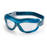 Mod. "X7". Gafa Integral ocular claro antiempañante para riesgos mecánicos. Color Azul STEELPRO