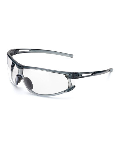Gafa mod. "TITANIUM". Gafa con estructura color ANTRACITA y ocular incoloro de policarbonato STEELPRO