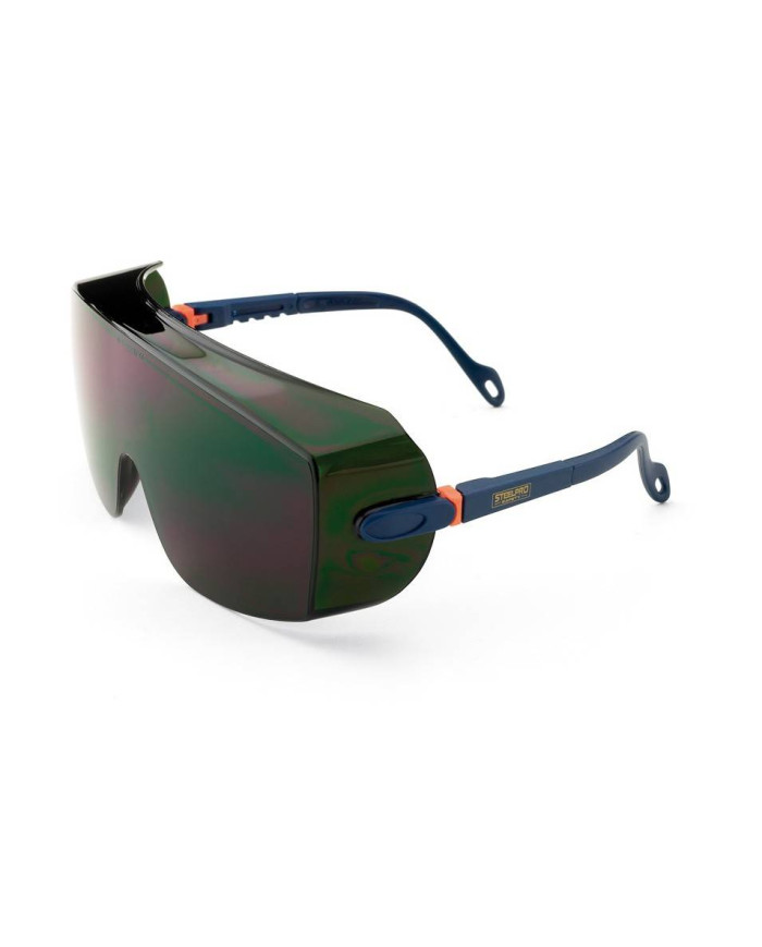 Mod. "CLARENCE". Gafa tipo visita/cubre-gafas de ocular panorámico, con patillas regulables en longitud y ocular pivotante...