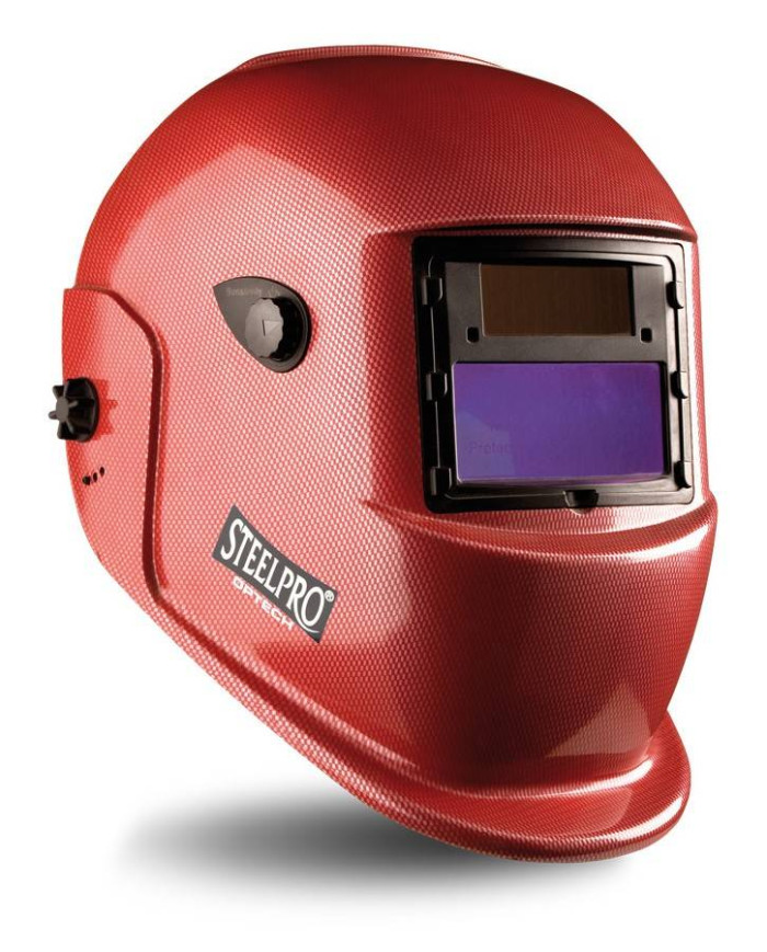 Pantalla de soldar electrónica “OPTECH” tono variable (4/9-13) Rojo STEELPRO