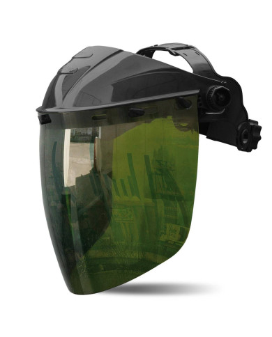 Visor de pantalla facial “ROCKET” visor verde IR 5.0 (SOLDADURA) STEELPRO