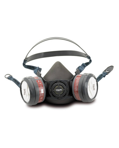 Mod. "BREATH". Media mascara para dos filtros (filtros Steelpro)