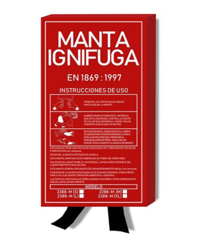 2388MSIN/M Manta ignífuga apaga-fuegos (1,20x1,20m) STEELPRO