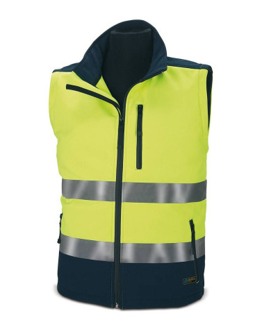 Cazadora SOFTSHELL Alta Visibilidad bicolor. Mangas desmontables 310 gr MARCA