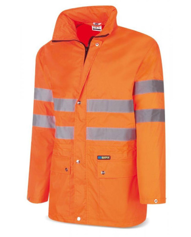 Chaqueta Alta Visibilidad naranja poliéster 140 g MARCA