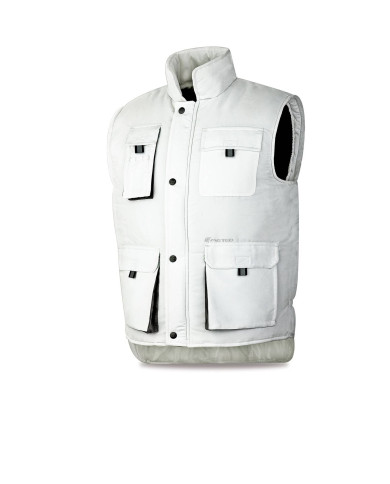 Chaleco multibolsillos modelo HEIMDALL Blanco 350 gr METEO