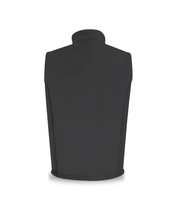 Chaleco Softshell triple lámina modelo LYTIR. Negro 320 gr METEO