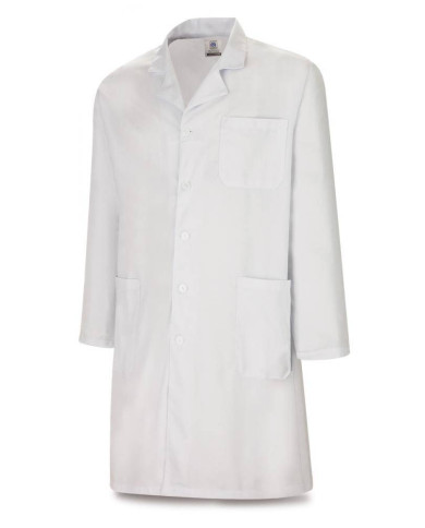 Bata unisex blanca poliéster/algodón 200 gr MARCA