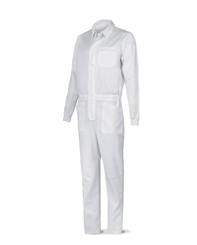 Buzo blanco poliéster/algodón 200 g MARCA