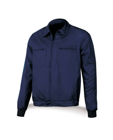 Chaqueta azul marino poliéster/algodón 200 g MARCA