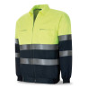 Chaqueta bicolor de alta visibilidad poliéster/algodón 430 g. acolchada MARCA