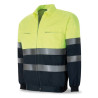 Chaqueta bicolor de alta visibilidad poliéster/algodón 200 g MARCA