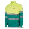 Chaqueta bicolor de alta visibilidad poliéster/algodón 200 g MARCA