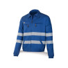 Chaqueta azulina algodón con bandas reflectantes 245 g MARCA