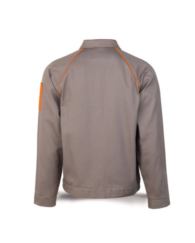 Chaqueta gris en Algodón de 270 g MARCA