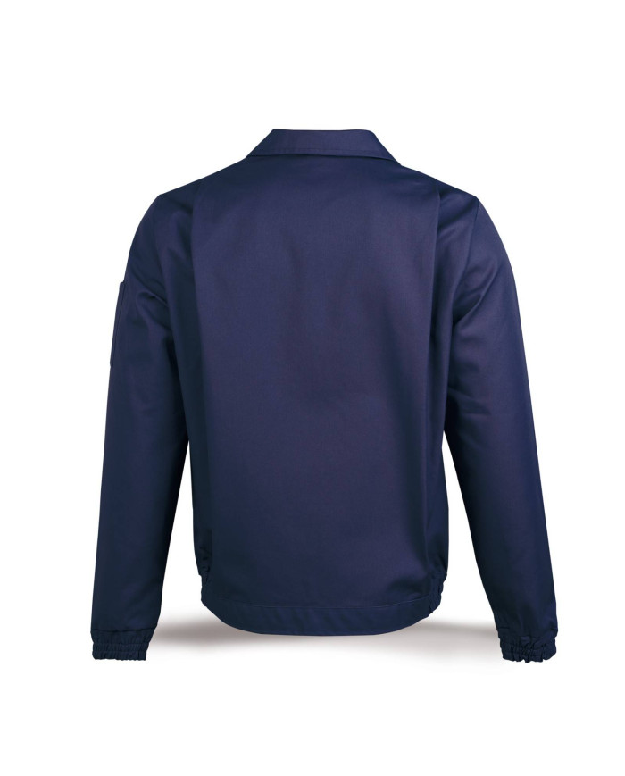 Chaqueta azul marino poliéster/algodón de 245 g MARCA