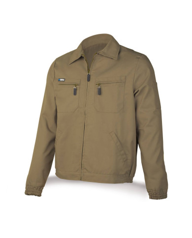 Chaqueta beige poliéster/algodón de 245 g MARCA