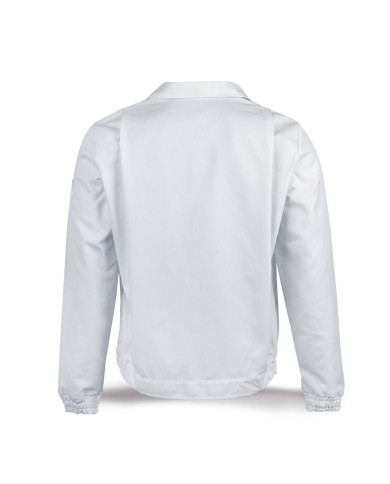Chaqueta blanca poliéster/algodón de 245 g MARCA